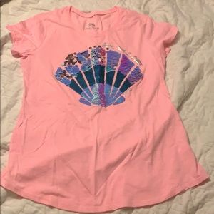 Girls justice graphic T shirt